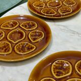 Set of 5 oyster/seafood plates