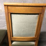 Set of 4 chairs Board Green Velvet