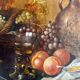 Ancient tableau HSP/C "The buffet, ham and grapes" in the spirit of Cornelis.
