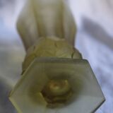 Pineapple vase in frosted glass