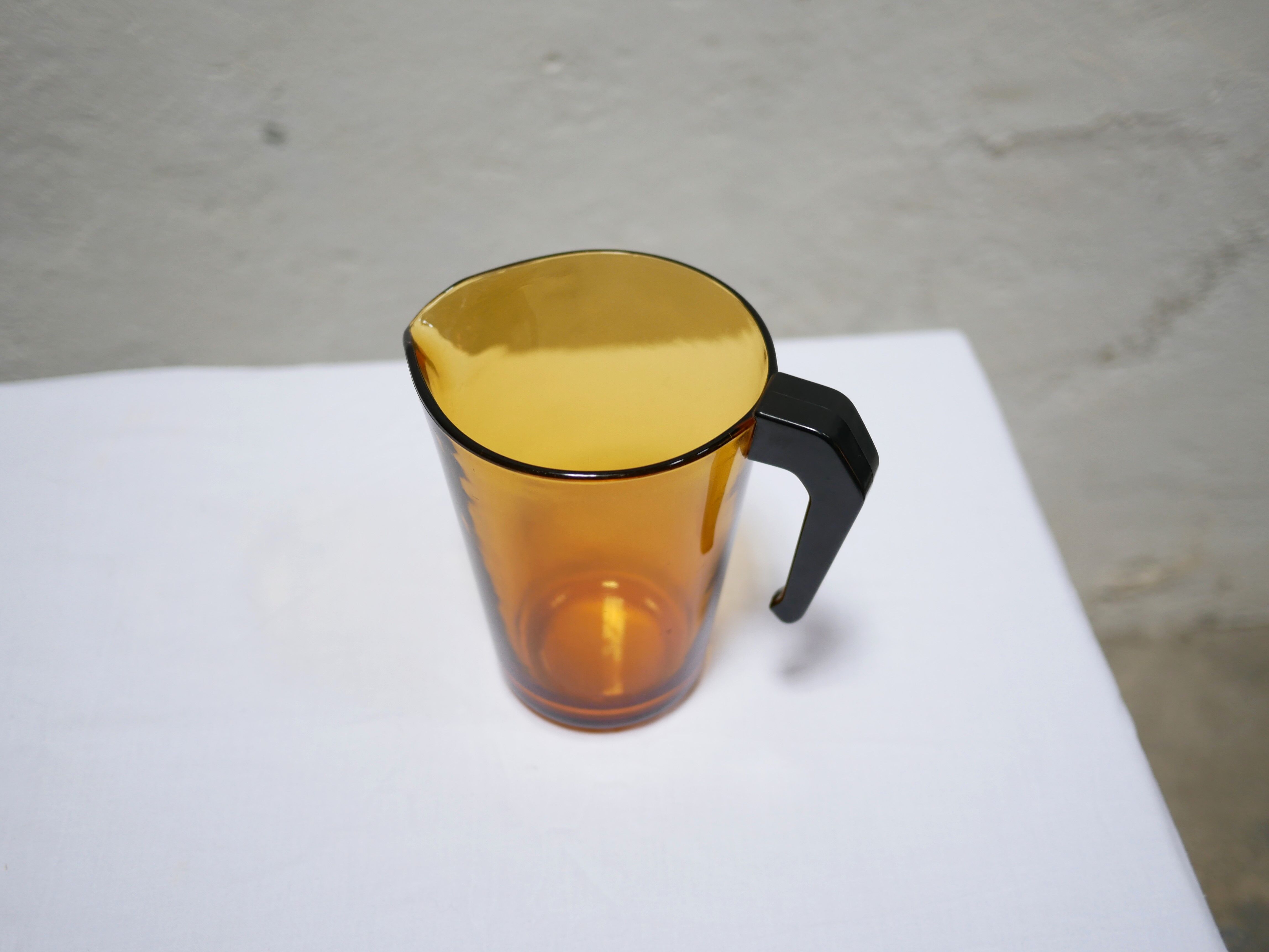 Vintage glass pitcher by Vereco, France