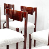 Set of six Italian dining chairs