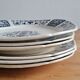 Service of 6 plates in iron earth