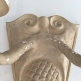 Pair of plaster wall lights