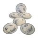 Série 6 assiettes creuses Sarreguemines modèle Carmen