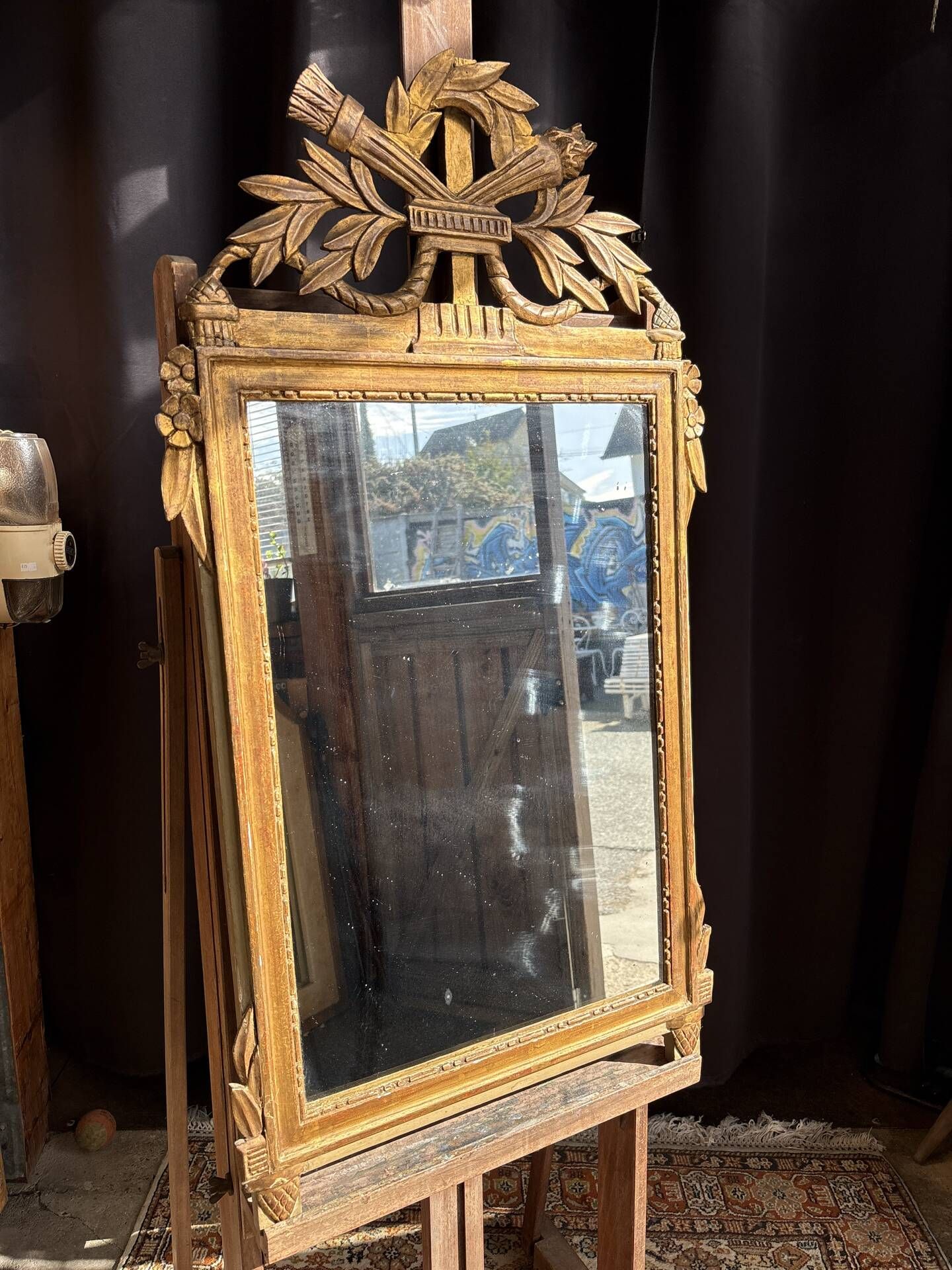 Miroir ancien de style Louis XVI