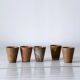 5 flower pots in ceramic