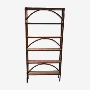 Rattan shelf