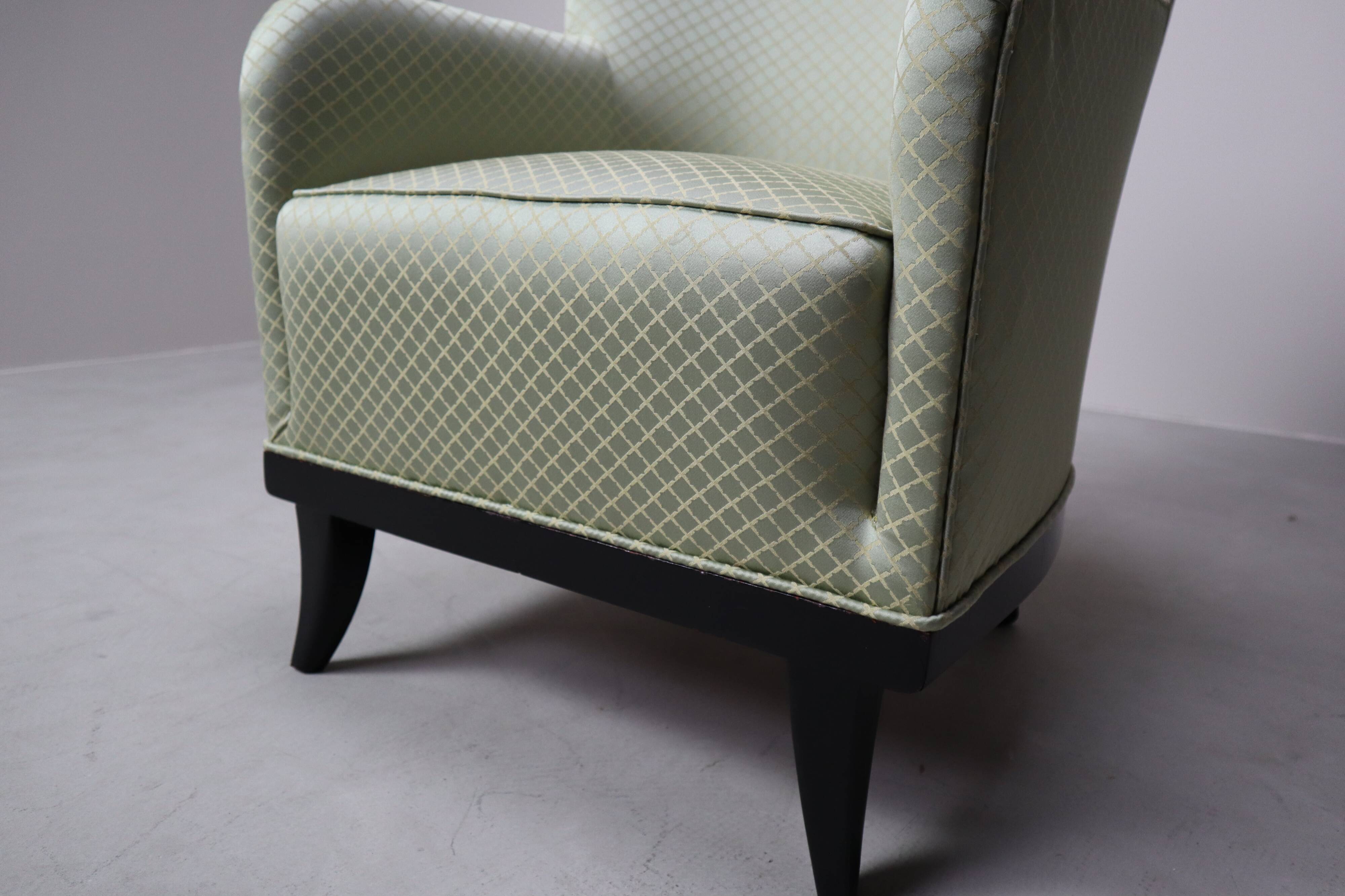 Set of four Art Deco armchairs, 1930-1950