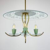Vintage chandelier attributed to Pietro Chiesa for Fontana Arte, Italy, 1930s.