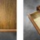 Vintage Mid-Century Danish Modern Teak Thread Side Table with Wicker Basket