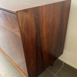 Scandinavian rosewood sideboard with 2 drawers by Eric Brouer for Mobelfabrik 1970