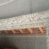 Old patinated mirror 86 X 62 cm