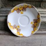 Set of two Caversham trios (cup, saucer and squared plate) , England, 1940s