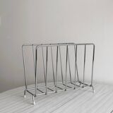 Silver metal bookend