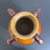 Signed 4-handled vase