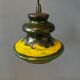 Green pendant lamp west Germany ceramic Fat Lava
