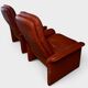 Pair of reclining lounge chairs DS 50 De Sede – Cognac Leather