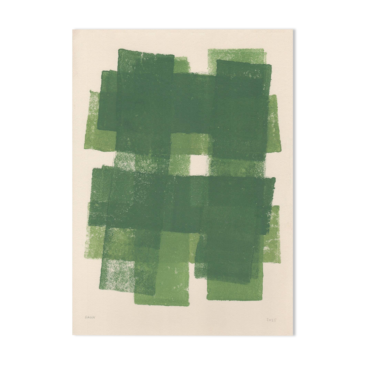 Painting on paper, abstract painting 30x40cm b199 signed