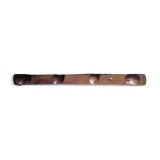 Coat rack patinated wood 4 hooks