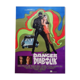 Original poster of 1968 danger diabolik mario bava jaguar type e