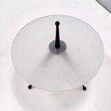 Tripod Beech and Glass Side Table, Italy, 1980s