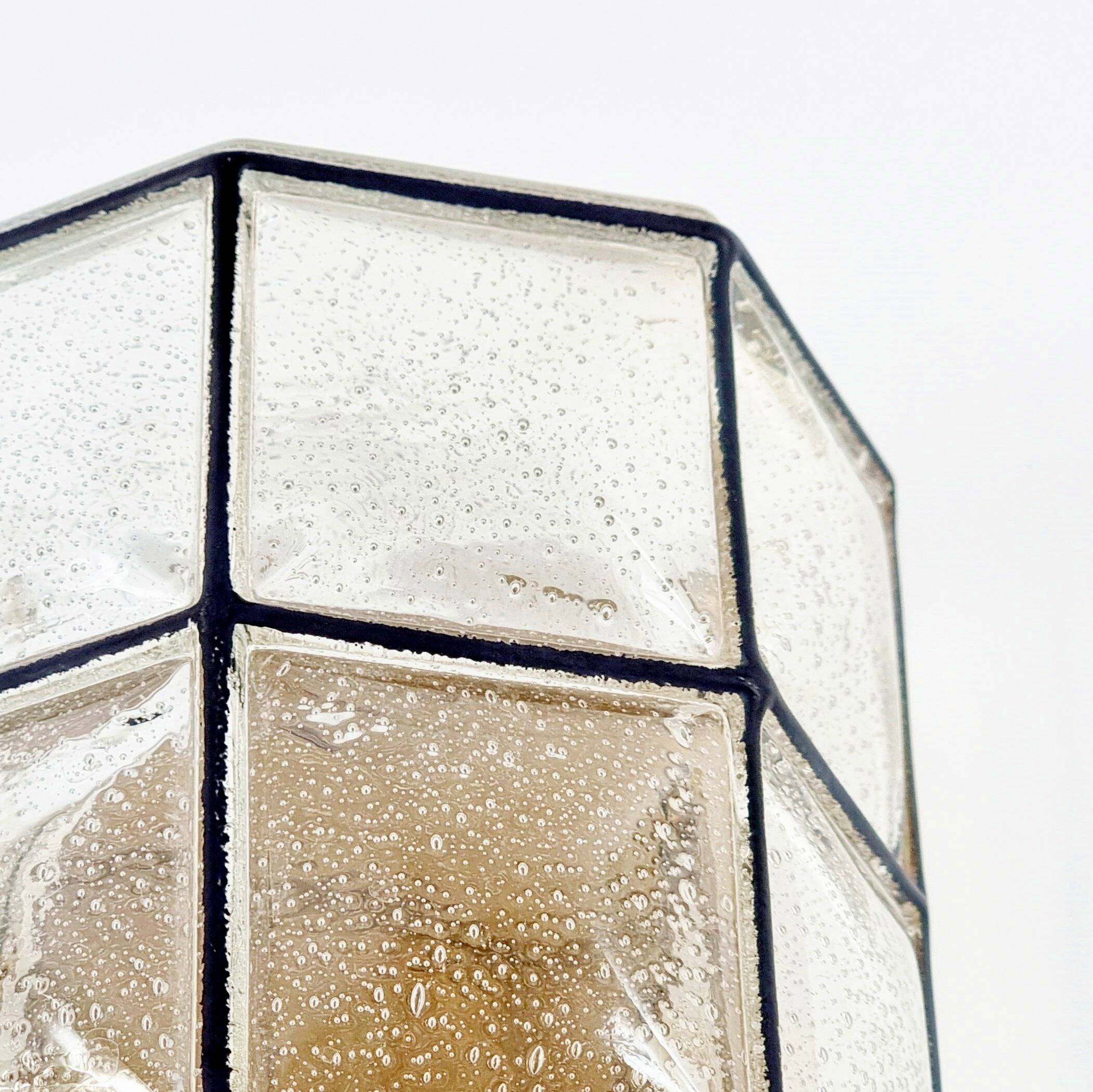 Mid-Century Glass Wall Light from Limburg, Germany, 1960s