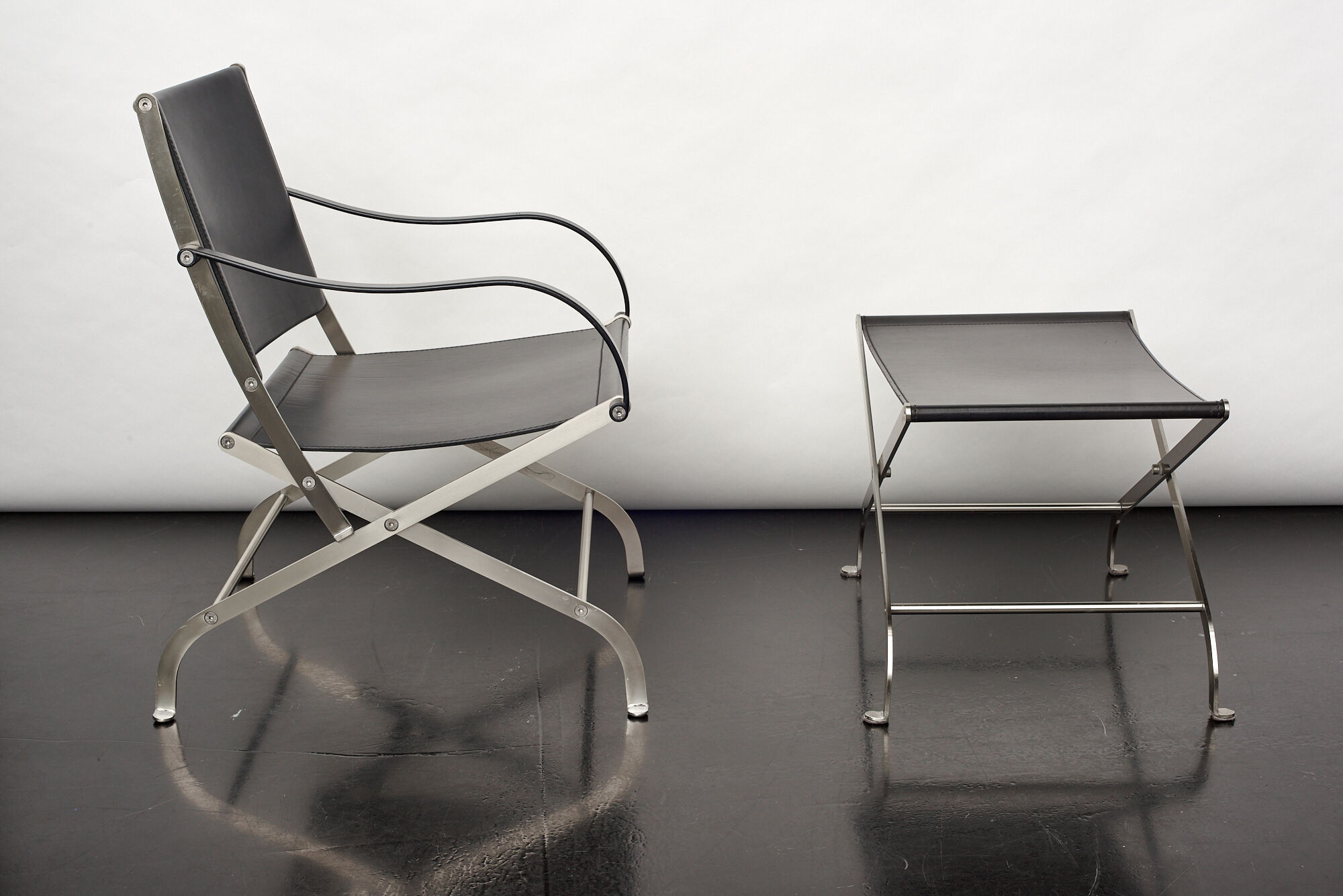 Carlotta armchair & footstool designed by Antonio Citterio for Flexform in 1997
