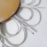 Vintage rattan sun mirror