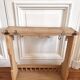 Wooden wall-mounted dresser shelf