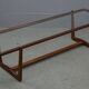 Mid century glass topped coffee table