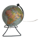 Vintage 1960 terrestrial globe glass world map Perrina - 24 cm