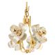 Small brass and crystal glass pendant by Sische, Germany, 1970s.