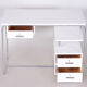 White Bauhaus writing desk made in 1930s Germany - Restored
