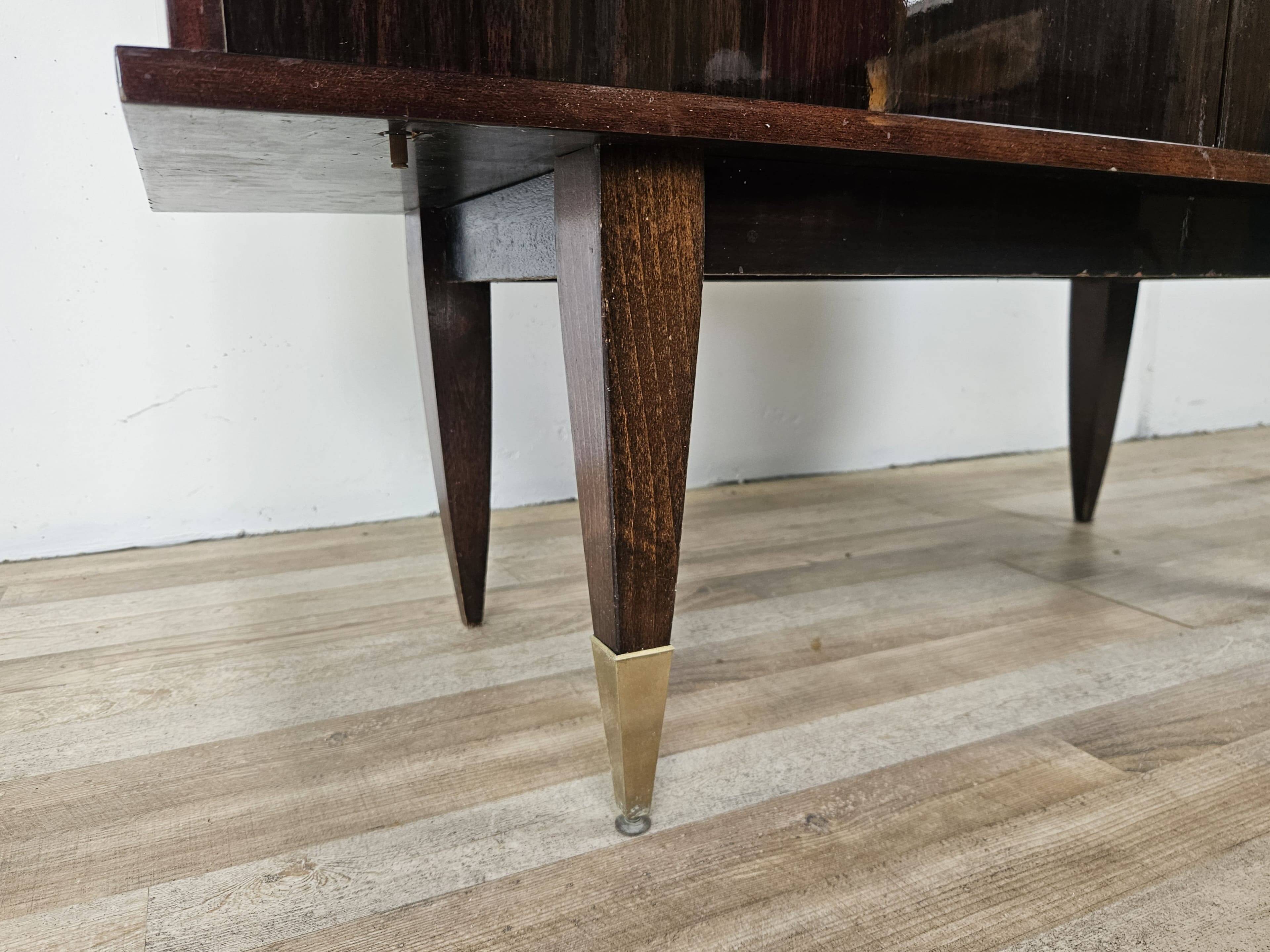 1950s rosewood display cabinet