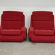 Paire de fauteuils rouge Atlantis Space Age République Tchèque 1970