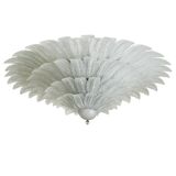 Monumental Venetian Leaves Flush Mount in Murano Style Glass by Simoeng