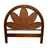 Single rattan headboard