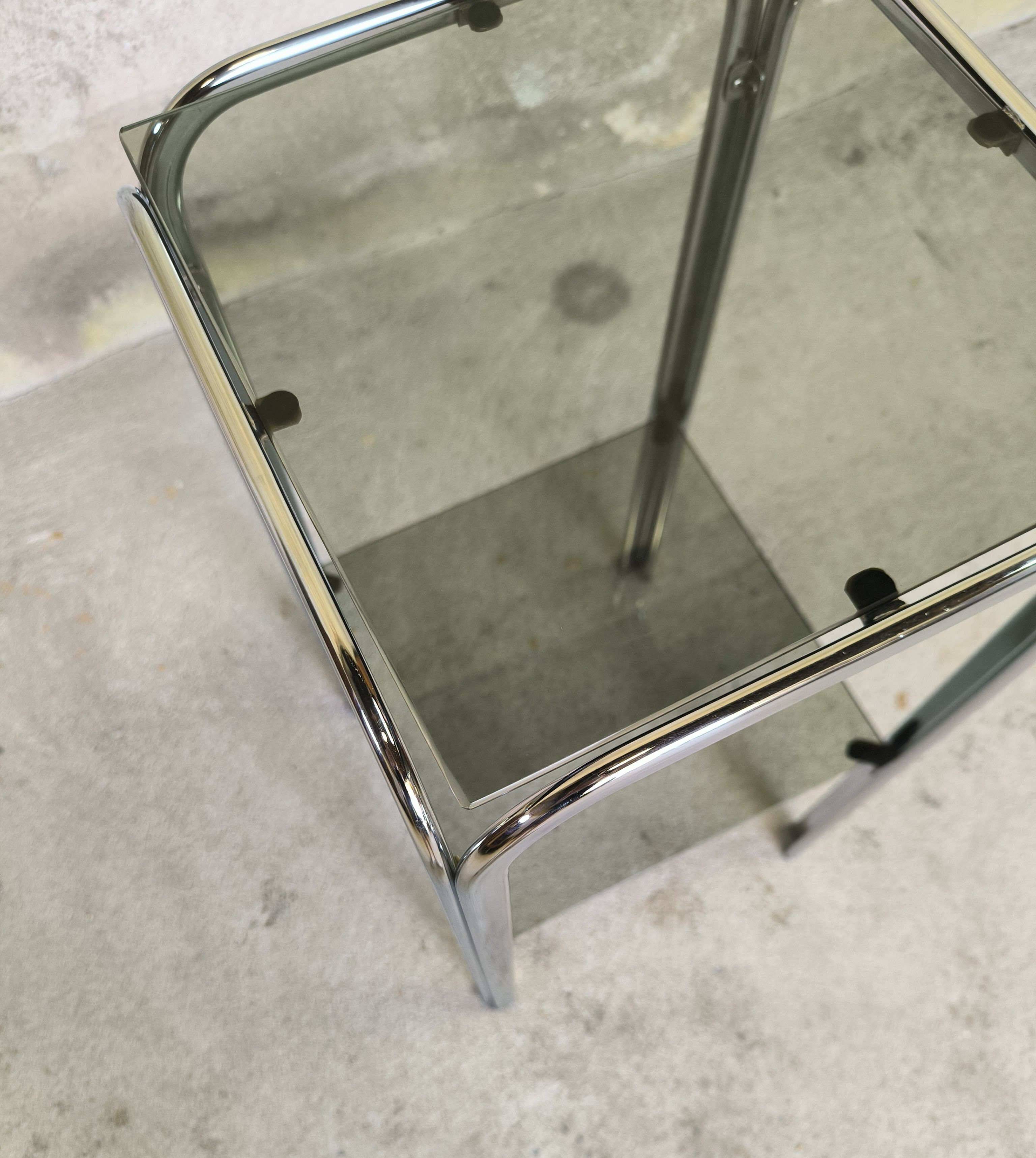 Vintage chrome saddle