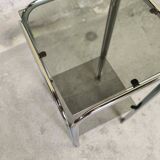 Vintage chrome saddle