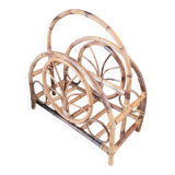 Vintage bamboo magazine rack