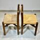 Set of 2 Charlotte Perriand Meribel chairs, in ash, circa 1950, original edition