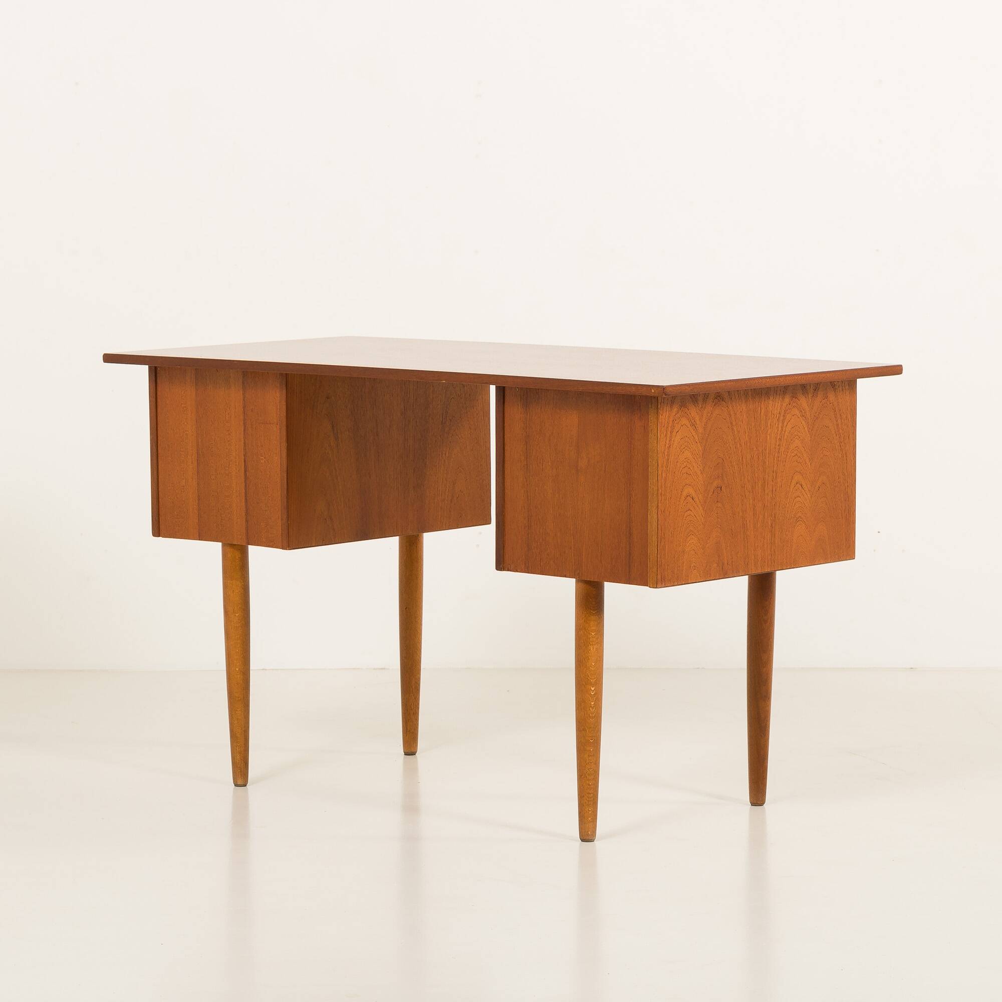 Small Danish mid century teak desk, 1960s