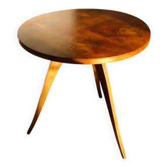Table en loupe de noyer midcentury
