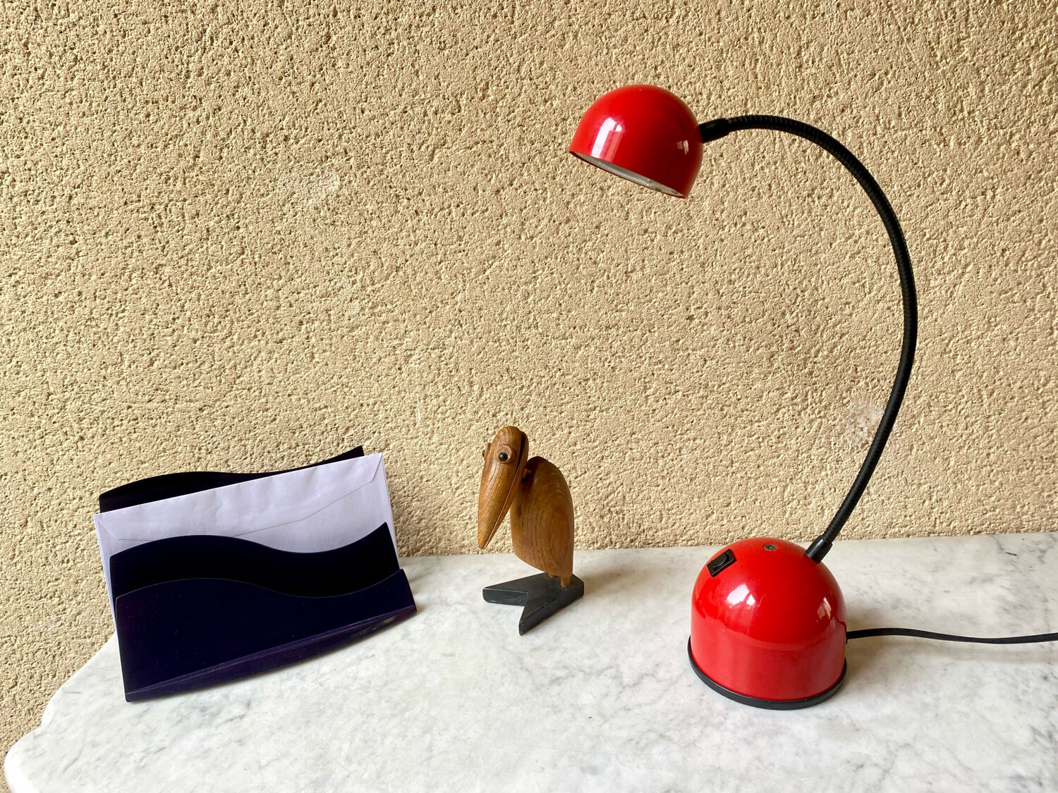 Minimalist desk lamp Gammalux italy vintage 70s