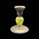 Candlestick in Sterling Silver 835 and onyx Kurz Gottlieb Germany 1920 1930