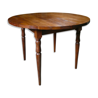 Round wooden table