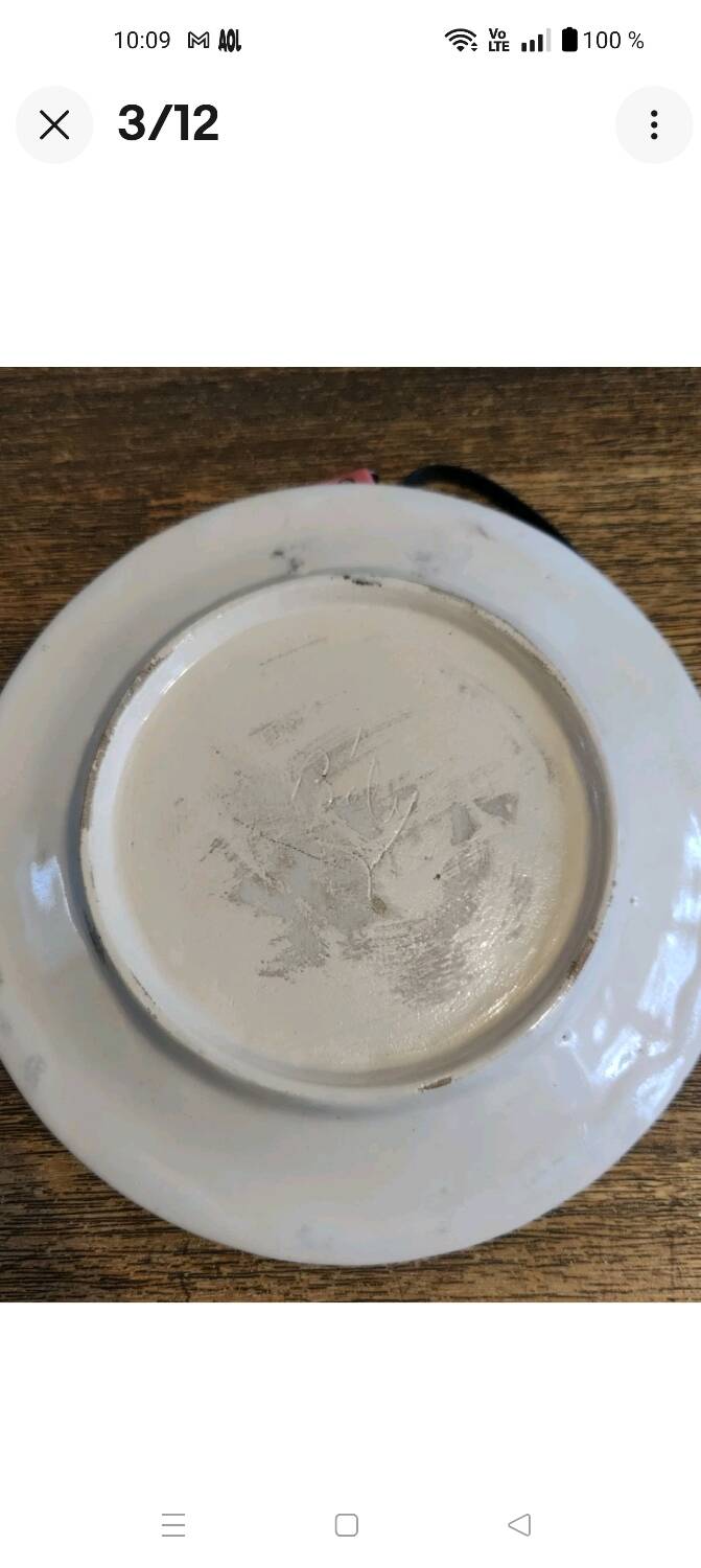 Ceramic plate signed bèly "dancing woman" no. 2