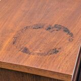 Vintage 1960s teak telephone hall bench