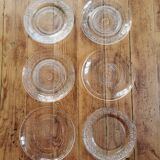 Vintage Mismatched Glass Dessert Plates
